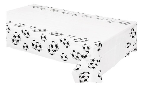 Mantel Plástico Tipo Tela Futbol Fiesta Rectangular