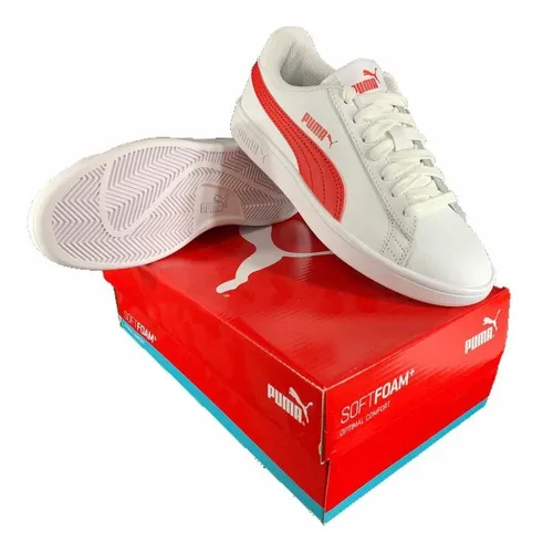 Tenis puma top smash rojos