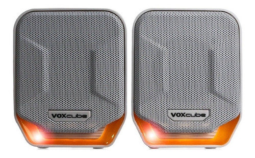 Alto-falante Infokit Voxcube VC-D360 portátil branco e laranja 