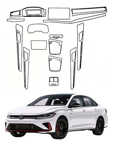 Protector Ppf Tpu Interior Vw Gli 2023 2025 Calidad Xpel Brillante