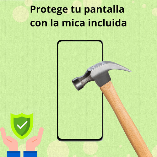 Funda Para Galaxy A50 Con Mica Varios Modelos Antigolpes Amarillo Honey Ring