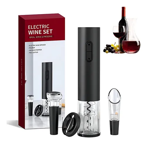 comprar Sacacorchos Automatico Destapador Vinos A Pilas + Accesorios