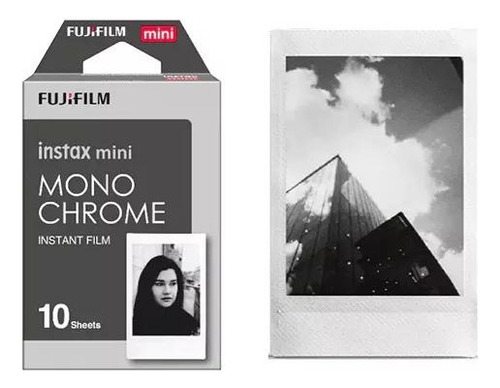Película Instantánea Fujifilm Instax En Blanco Y Negro: 10