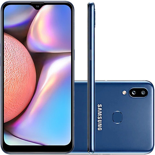 Celular Samsung Galaxy A10s Azul 32gb Camera 13mp Tela 6.2 