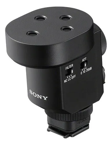 Micrófono Direccional Sony Para Cámara Ecm-m1 Color Negro