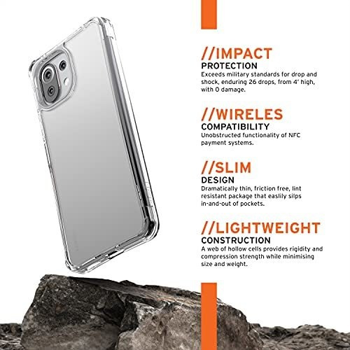 Funda Uag Para Xiaomi Mi 11 Lite Transparente Shockproof Ice