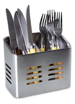 Comprar Porta Talher E Utensílios Escorredor Duo Em Aço Inox