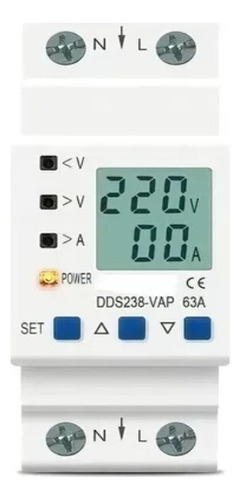 Relê Protetor Tensão Corrente Ac 63a 110v/220v C W