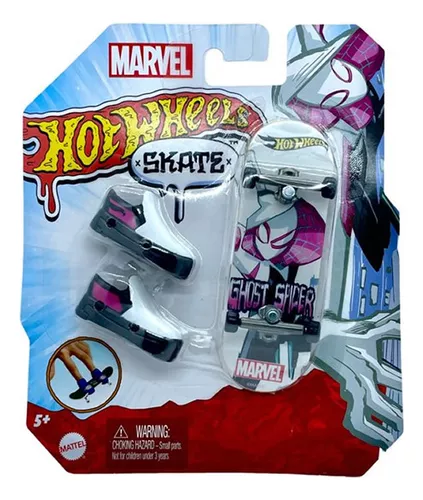 Hot Wheels Skate De Dedo Com Tenis Aranha Fantasma