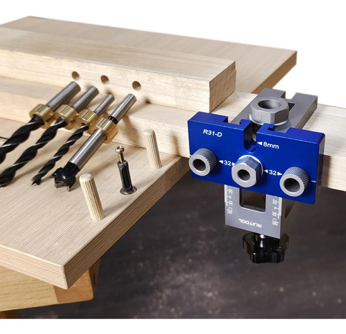 3 En 1 Dowel Jig Drill Kit Locinadores De Carpintería