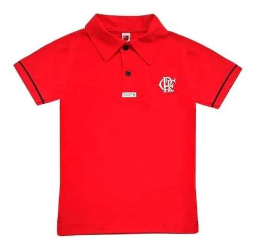 Camisa Polo Infantil Flamengo Licenciado Manga Curta 