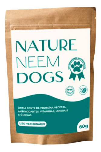 Suplemento Nature Neem Dog Reduz Coceiras E Controla Alergia