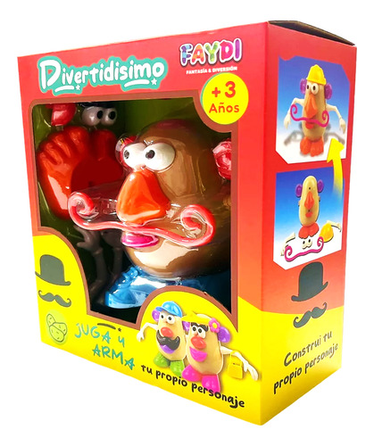 Muñeco Señor Señora Cara De Papa Para Armar Mundo Cla 32523