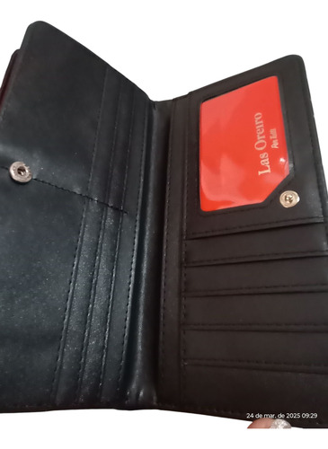 Billetera Oreiro En Caja Negro Besitos