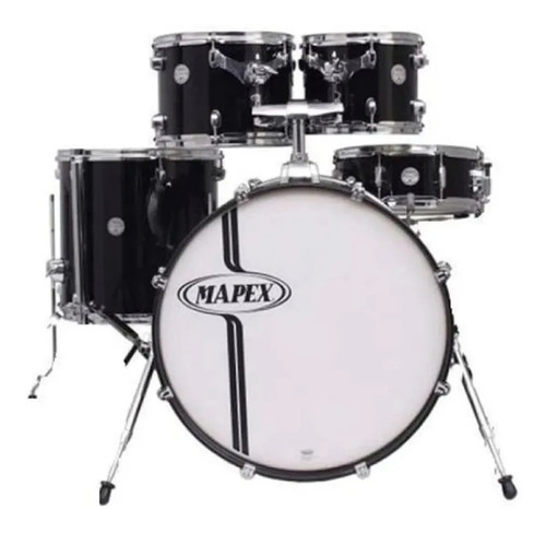 Bateria Mapex 5 Cuerpos Horizon Hx5045jdk Sin Fierros/platos Color Negro