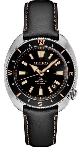 Reloj Hombre Seiko Srpg17 Automático Pulso Negro En Cuero