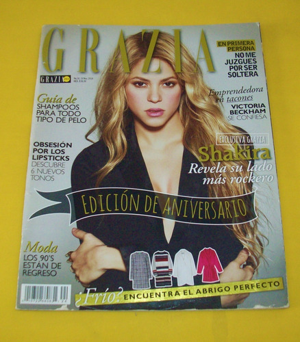 Shakira Revista Grazia 2014 Ov7 Ari Borovoy Victoria Beckham