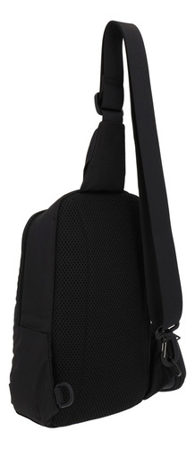 Mochila Cruzada Pechera Crossbody Airpack Urban Cross Color Negro Diseño De La Tela Lisa