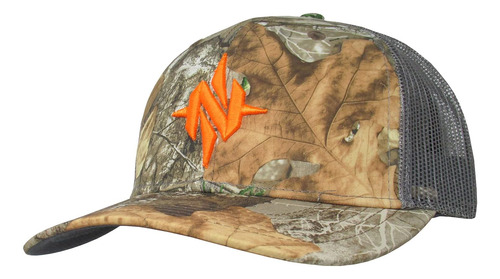 Nomad Outdoor Mark Camo Trucker, Realtree Gris Carbón, Talla