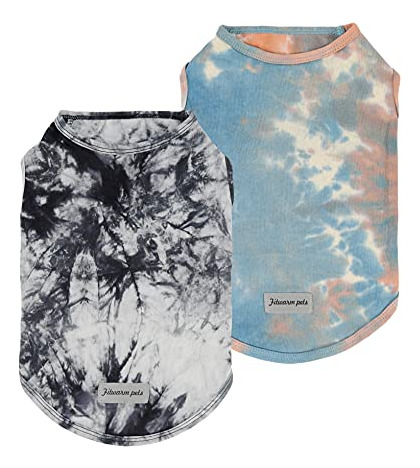 Fitwarm Paquete De 2 Camisas Tie Dye Para Perros, Ropa Para 