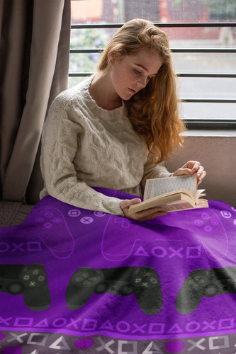Lençol De Casal Vídeo Game Roxo Decoração Top Quarto Gamer