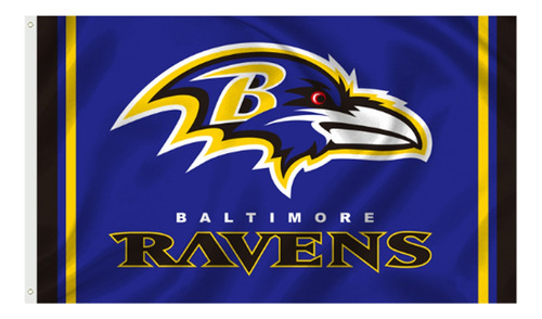 Bandera Nfl Baltimore Ravens Futbol Americano 150x90 Cm