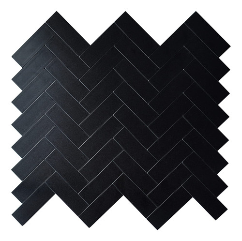 Homeart Azulejo Espiga Negro Para Despegar Pared Adhesivo 12