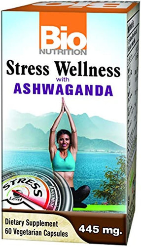 Bio Nutrition Stress Wellness Con Ashwaganda 60 Cápsulas