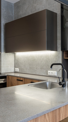 Bajo Alacena Led 100 Cm Artefacto Apto Estantes Tactil Luz Blanco Neutro
