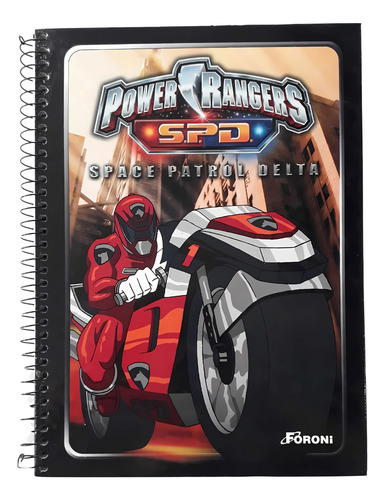 Caderno 1x1 Capa Dura Foroni 96 Folhas Power Rangers S.p.d