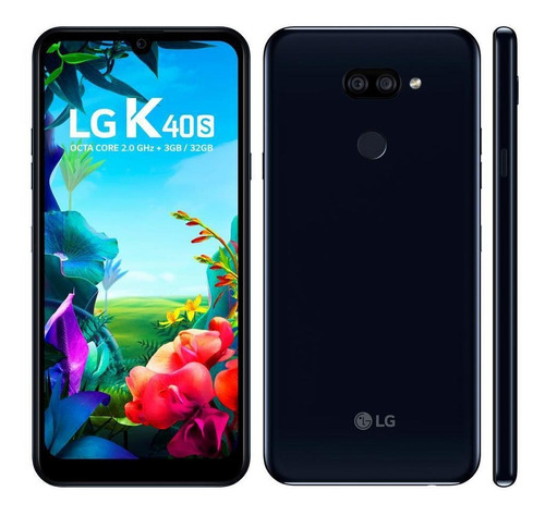 Smartphone LG K40s Preto 32gb - Camera Dupla De 13mp E 5mp