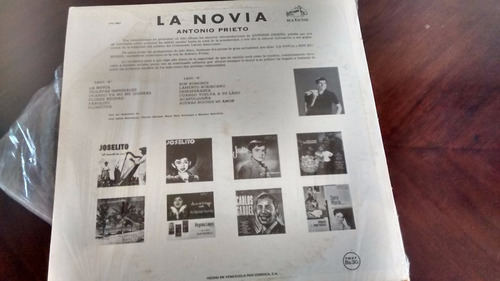 Vinilo Lp De Antonio Prieto -la Novia -(u1159