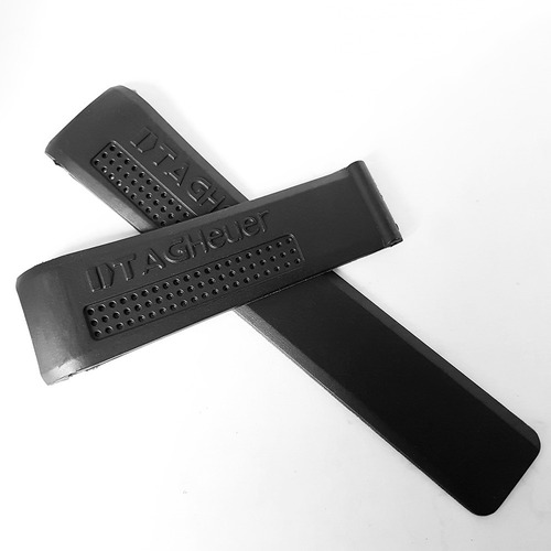 Extensible Negro 24mm Logo Horizontal Compatible Tag Heuer