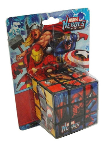 Cubo Magico Puzzle Superheroes Juego Didactico Infantil