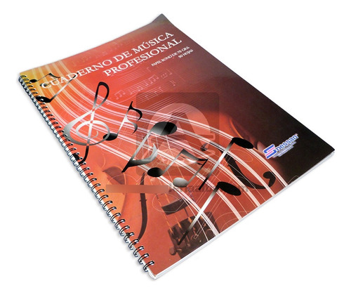 Cuaderno De Música Profesional Nessan X 50 Hojas Bond 75g