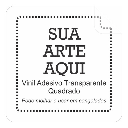 100 Etiquetas Adesivo Rótulo Em Vinil Personalizado 3x3cm