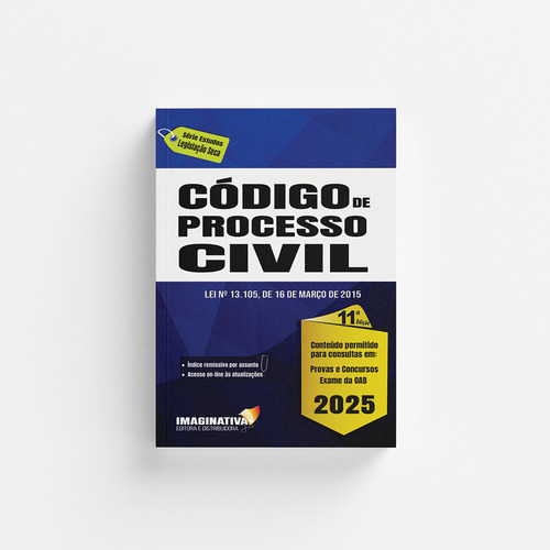 Código De Processo Civil 2025 Atualizado - Legislação Seca Lei No 13.105/2015, De Cristiani Tomaz Venâncio. 11a Edição Editorial Imaginativa Jus, Capa Mole Em Português, 2025