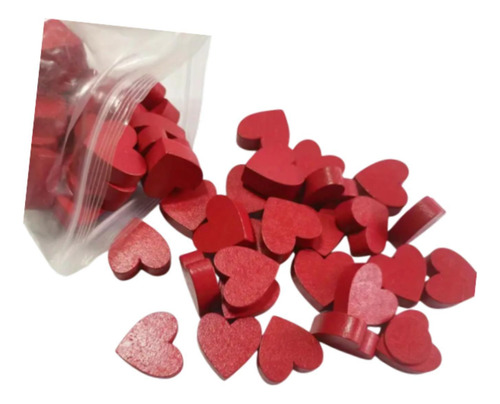 100x Corazón De Valentín, Letrero De Madera, Decoración