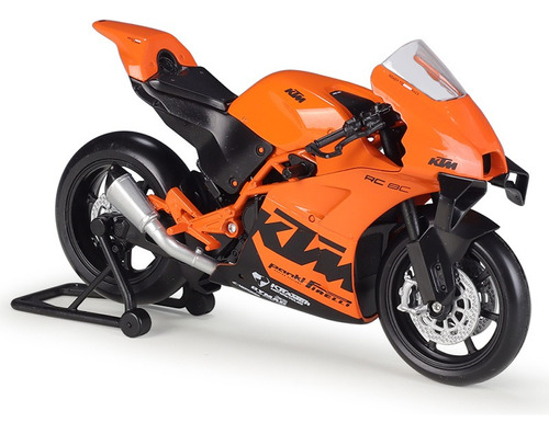 Welly Ktm Rc 8c Miniatura Metal Moto Con Soporte 1/12