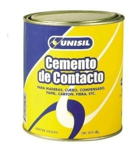 Adhesivo Cemento De Contacto 4 Litros Unisil K37