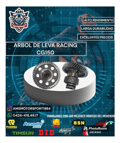 Arbol De Leva Racing Cg150