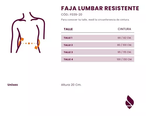 FAJA LUMBAR BALLENADA -Estabiliza la región lumbosacra, corrector postural,  post operatorios, recuperación de lesiones, disminuir dolor