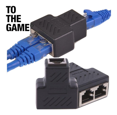 Imagen 2 de 3 de Union Rj45 Hembra Hembra Utp Cat5 Cat6 Empalme X Unidad
