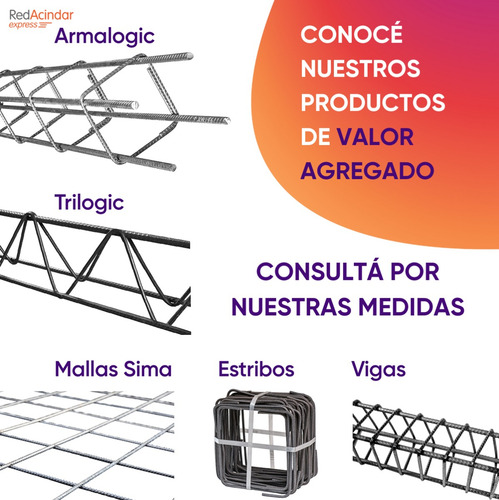 Acindar Varilla Hierro Construccion 8 Mm X 12mts