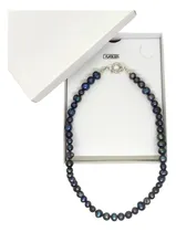 Comprar Collar Perlas Cultivadas Negras Cierre Marinero Plata 925 Perlas Cultivadas Negras Tahití
