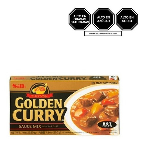 Curry Japones Negro S & B Golden Curry Hot Sauce Mix 220 Gr.