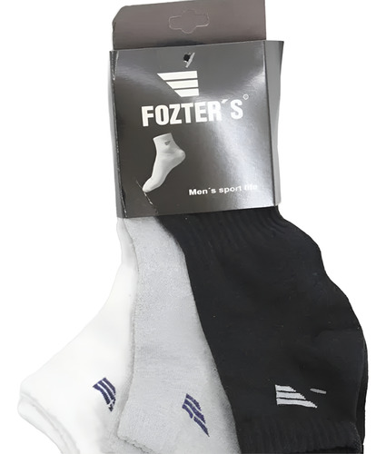 Tin Fozter De Caballero 6 Pack De 3 Pares Blanco/negro/gris Lisa Unitalla