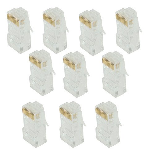 Paquete De 10 Módulos Conectores Rj50 Keystone 0p10c De Red