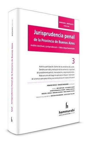 Jurisprudencia Penal De La Provincia De Buenos Aires. 3 - Mo