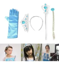 Comprar Set Completo De Frozen,trenza,corona, Cetro Y Guantes 